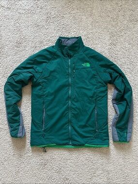The North Face Ventrix Men's Colorblock Full-Zip Jacket Green Gray Size M